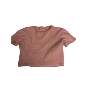 Pink Cropped T-Shirt
